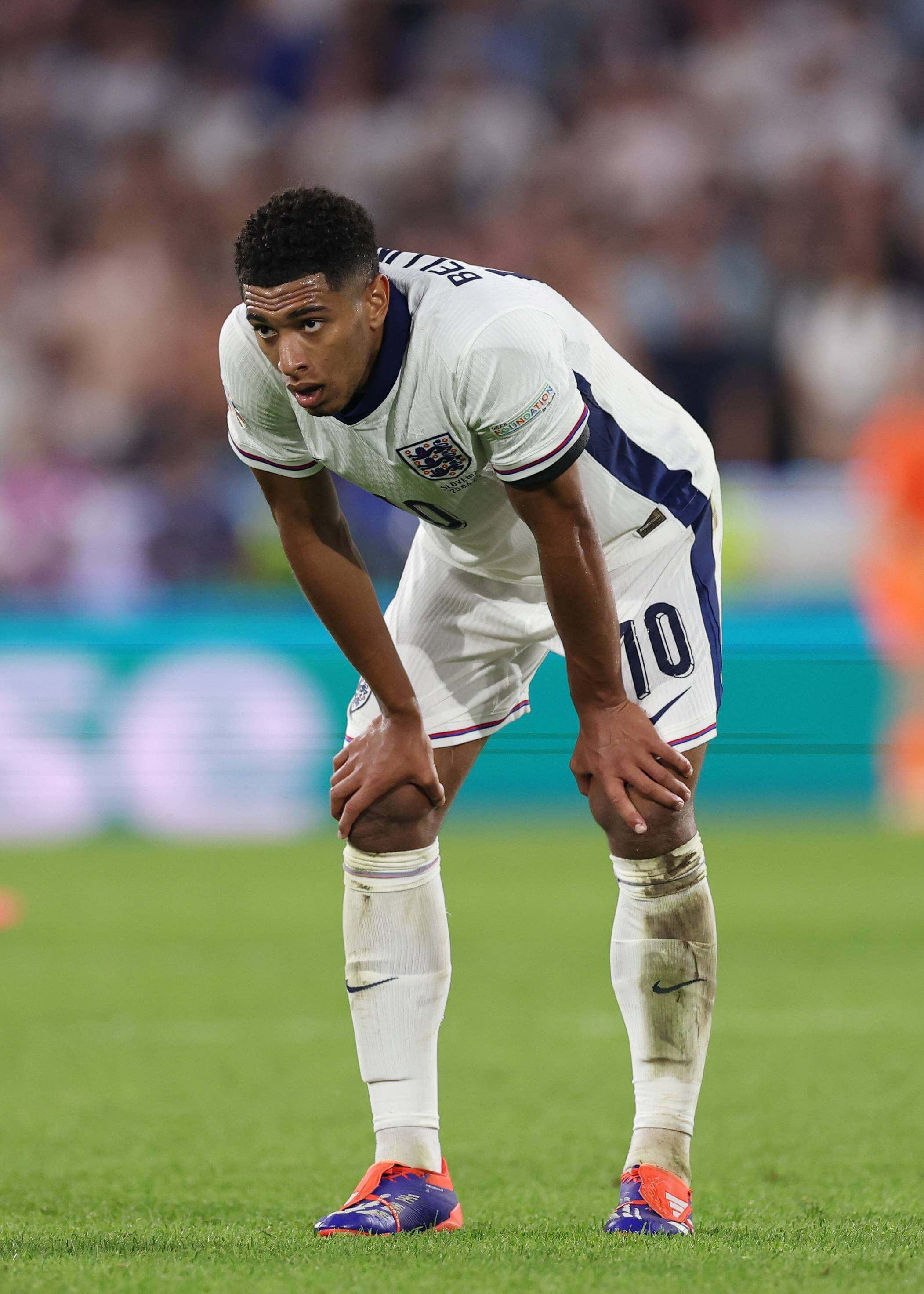 Jude Bellingham, muy cansado ante Eslovenia