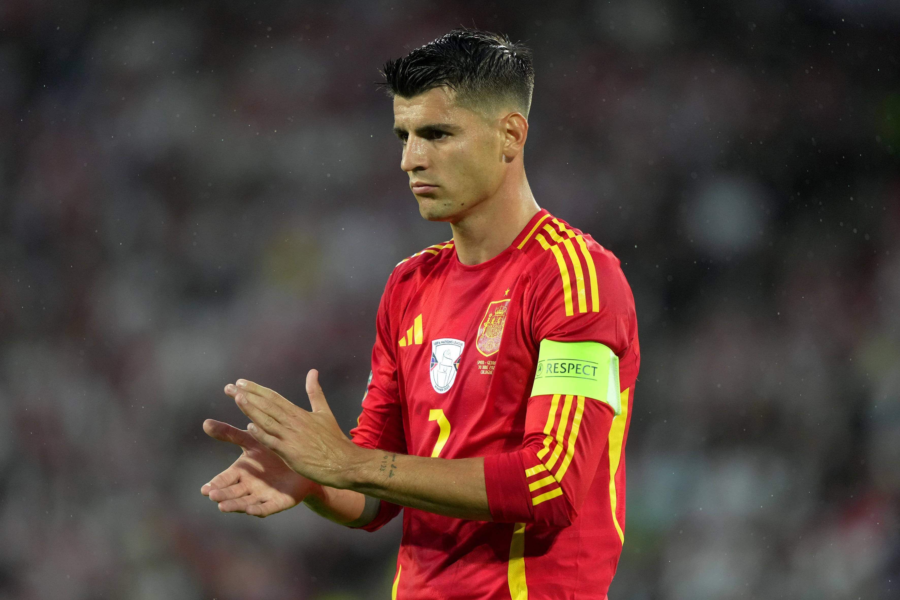 Álvaro Morata, en un partido de la selección española durante la Eurocopa (FOTO: Cordón Press).