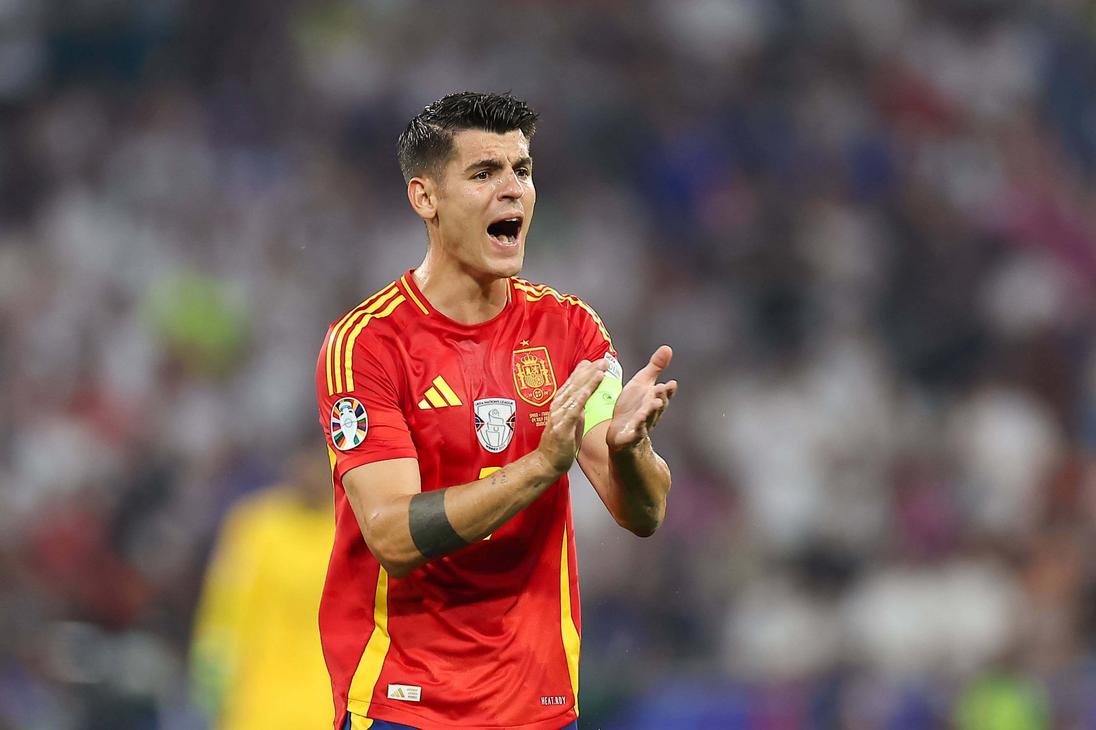  Álvaro Morata, durante la Eurocopa.
