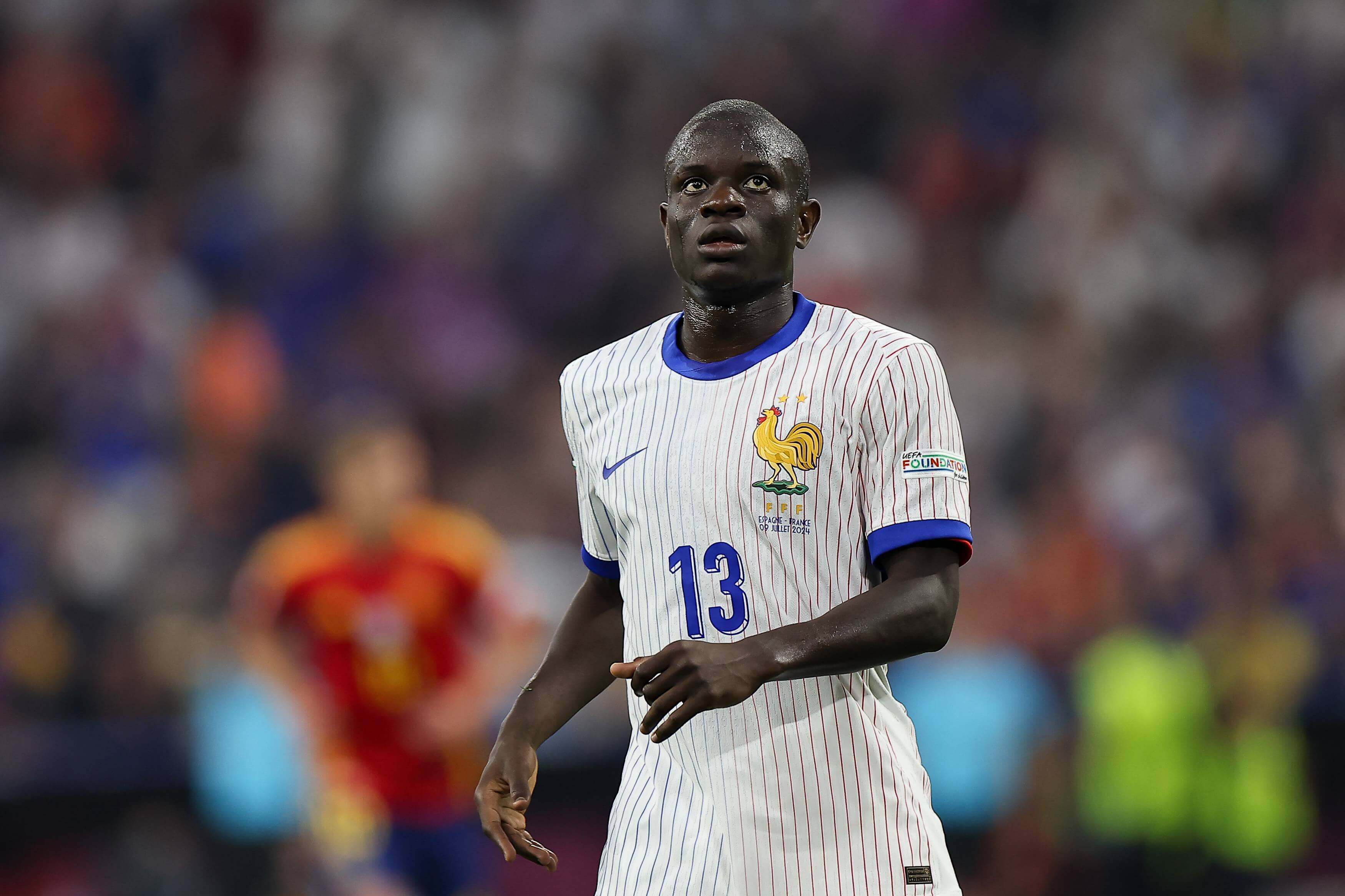  N'Golo Kanté, en la órbita del Barça, n un partido de Francia durante la Eurocopa 2024 (FOTO: Cordón Press).