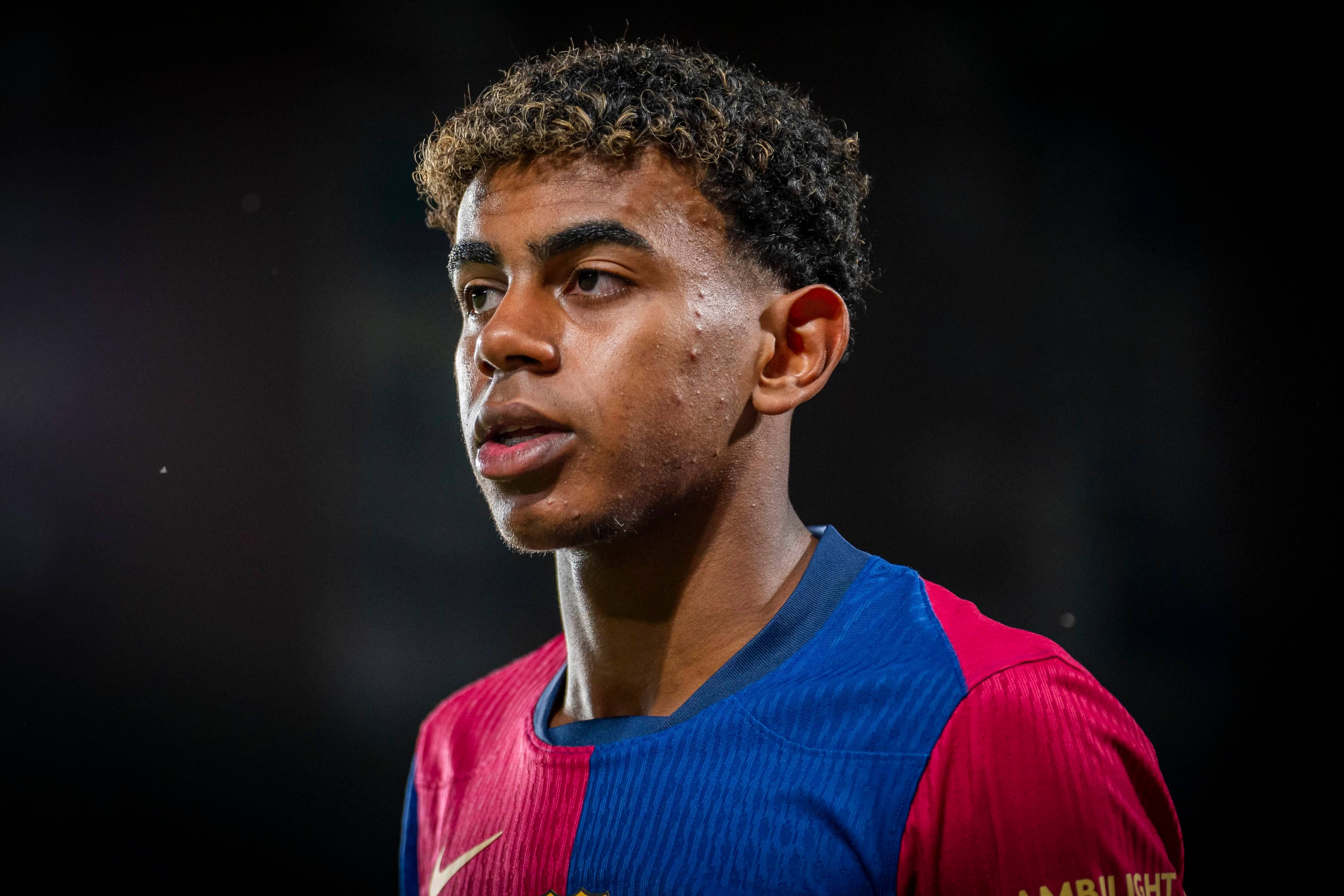  Lamine Yamal, en un partido del Barça.