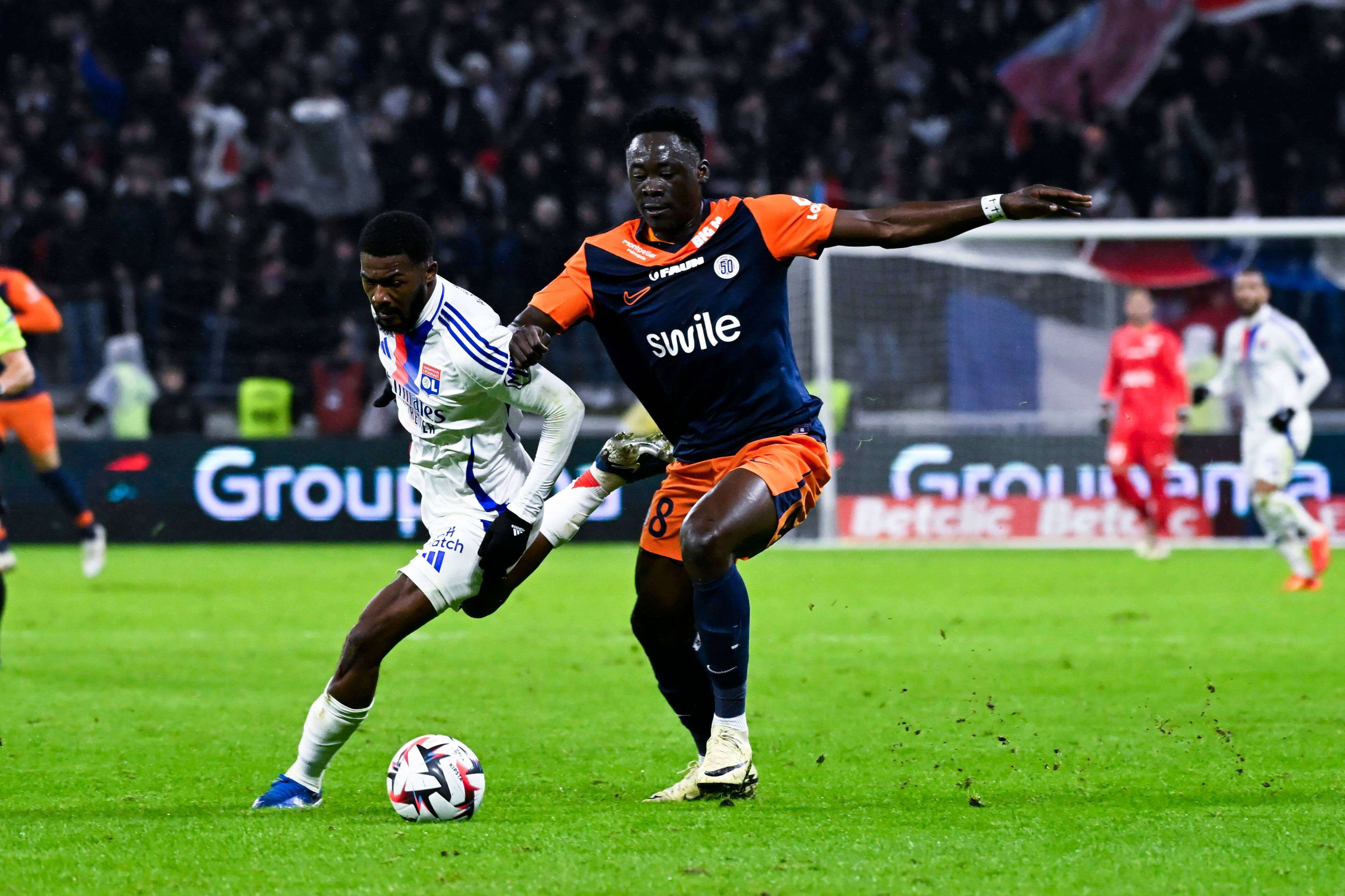  Akor Adams, jugando con el Montpellier.