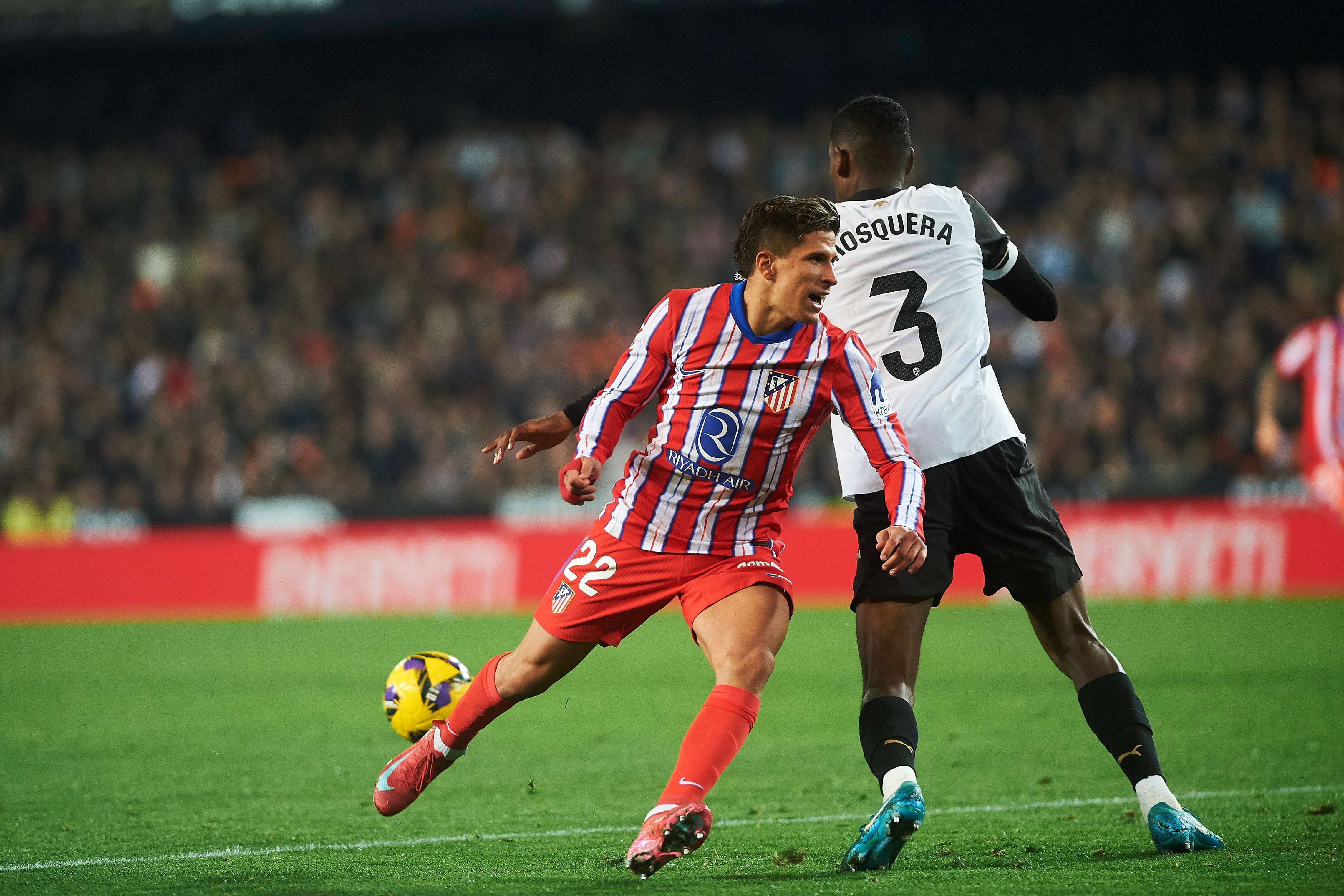  Cristhian Mosquera frente al Atlético de Madrid (Cordon Press)