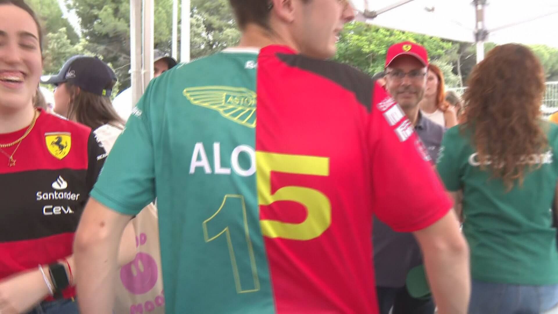 La camiseta más original en el circuito de Montmeló
