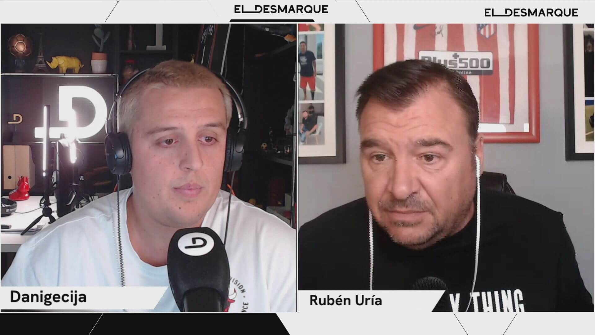  Rubén Uría y Dani García Écija en el Twitch de ElDesmarque