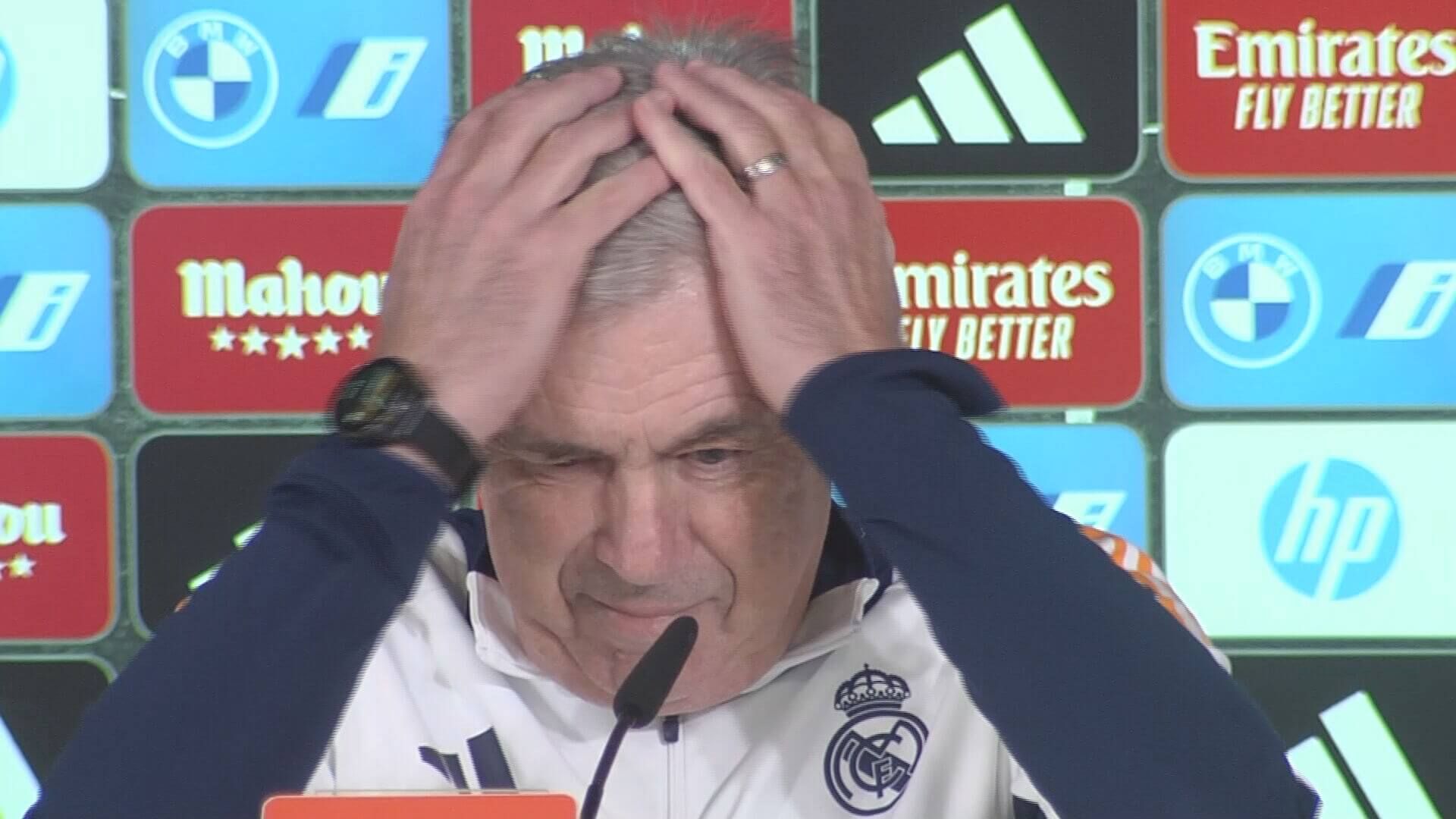  La divertida reacción de Carlo Ancelotti