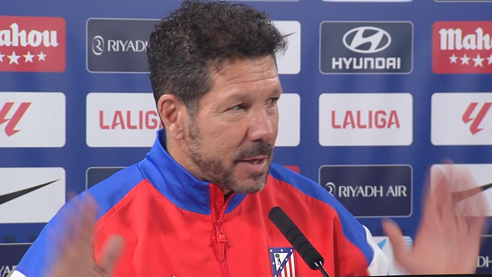  Simeone respalda a Enrique Cerezo respecto a las aspiraciones en LALIGA.
