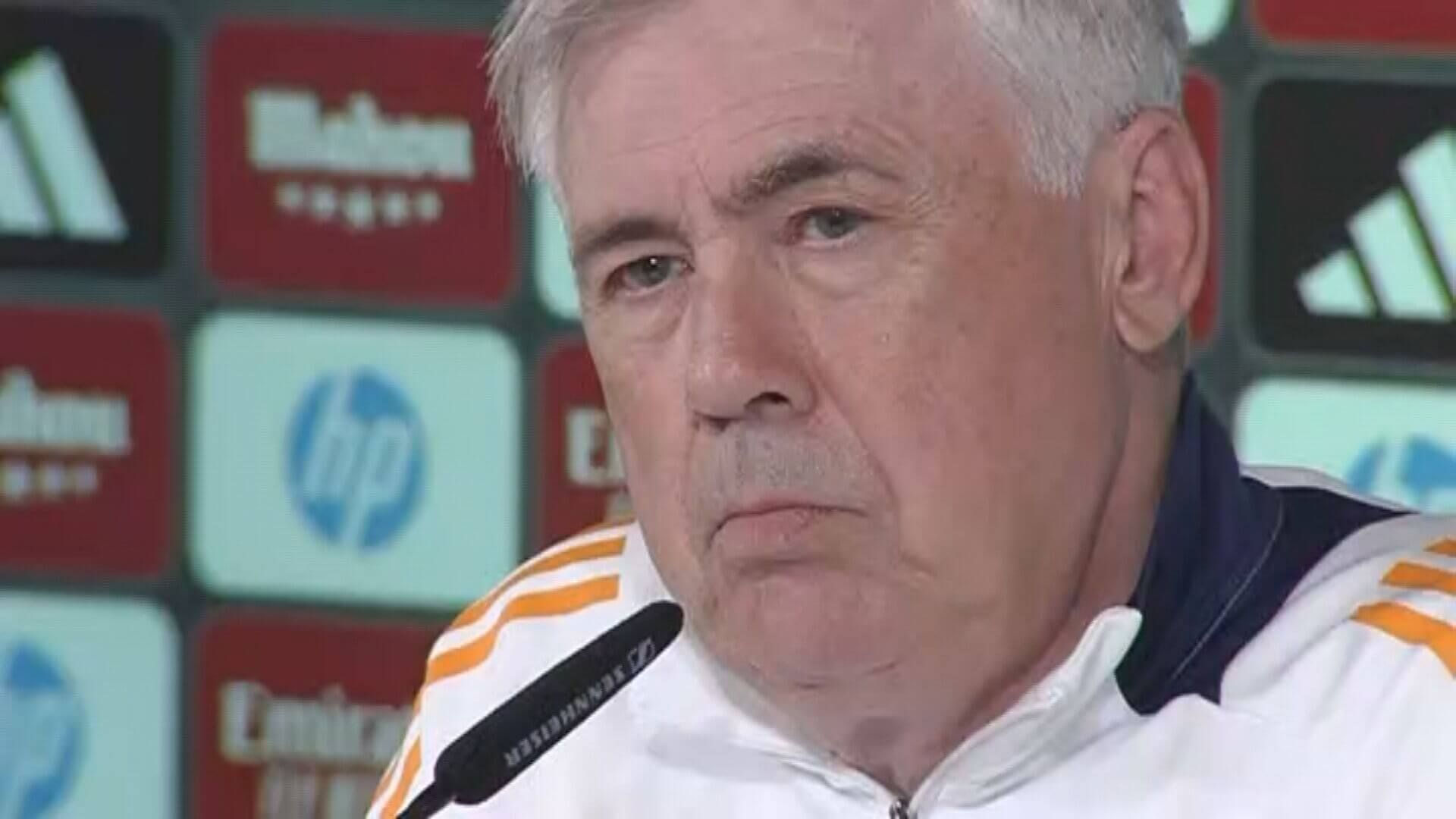 Carlo Ancelotti en rueda de prensa