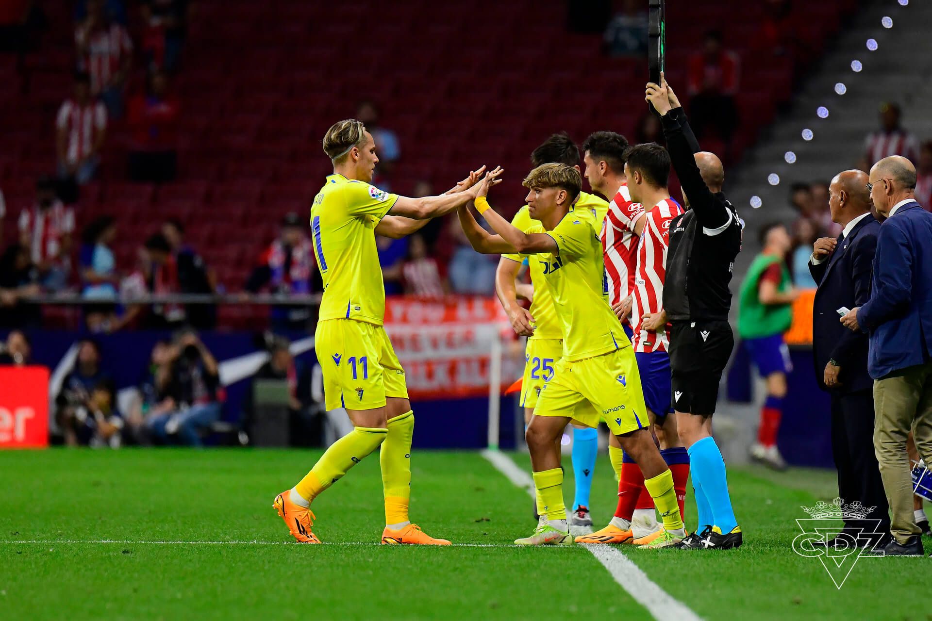  De la Rosa, durante un partido con el Cádiz.