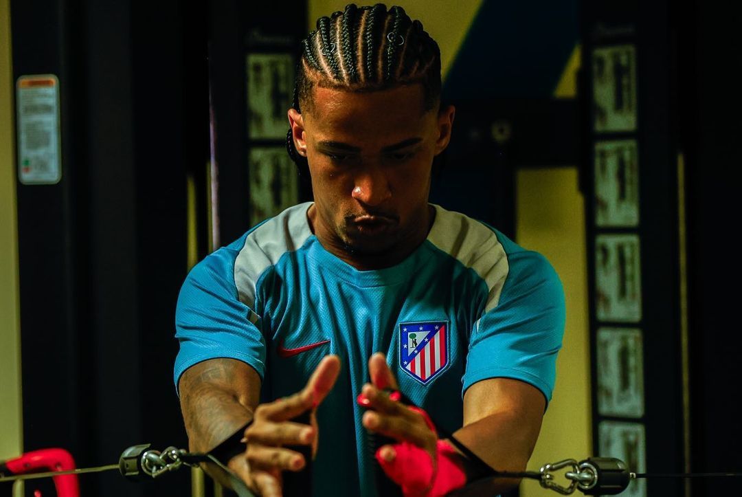  Marcos Paulo entrenando con el Atlético