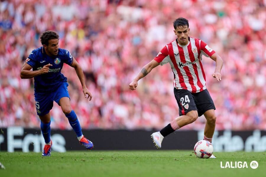  Beñat Prados fue titular con Mikel Vesga ante el Getafe en San Mamés.