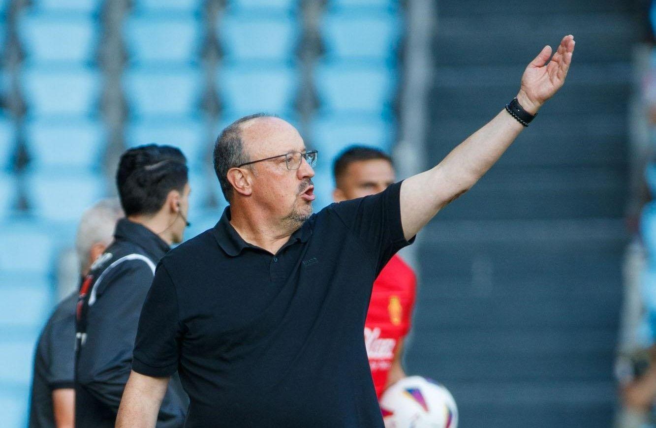  Rafa Benítez, en el Celta - Mallorca.