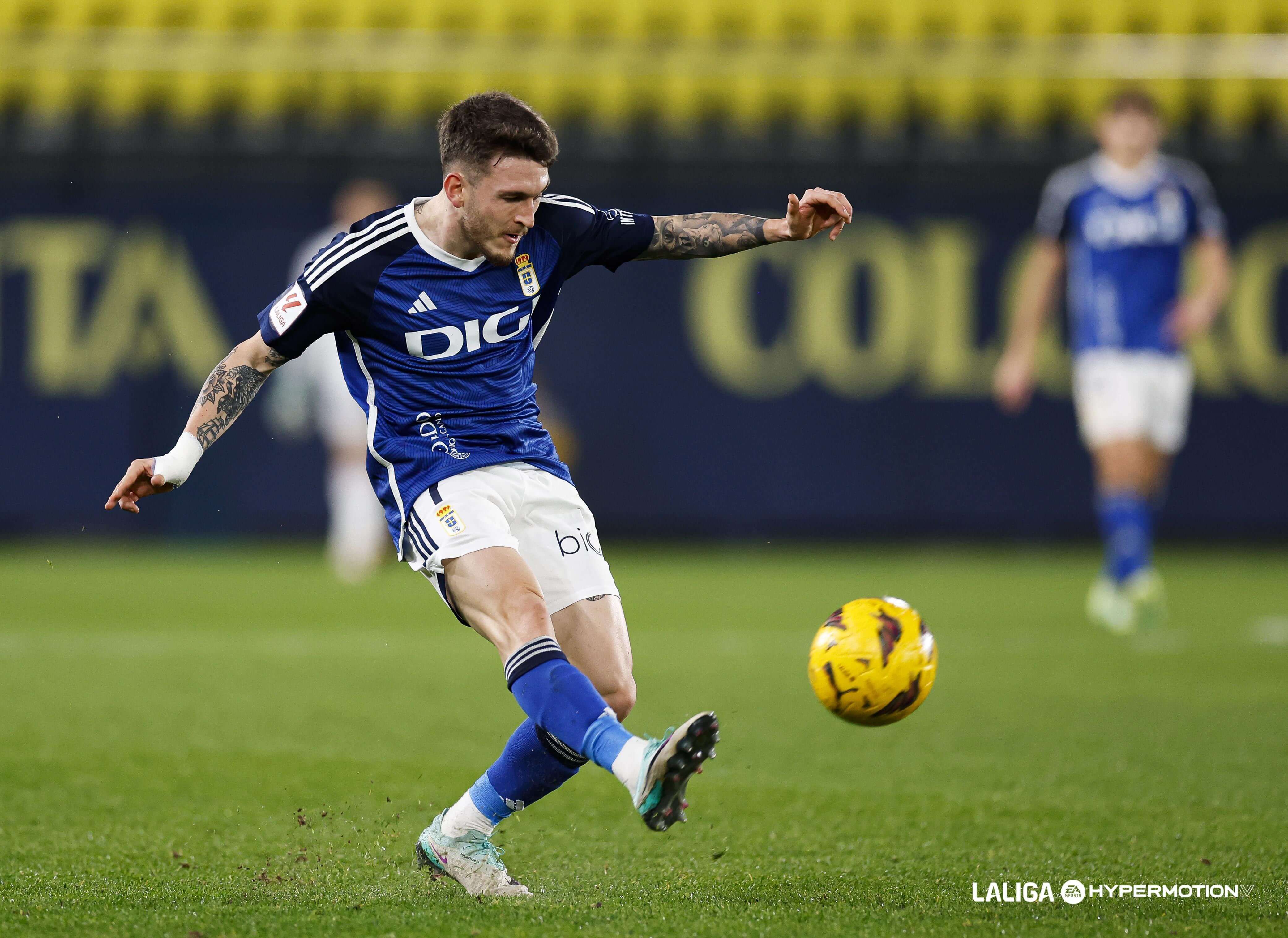 Viti Rozada, con el Real Oviedo (Foto: LALIGA).