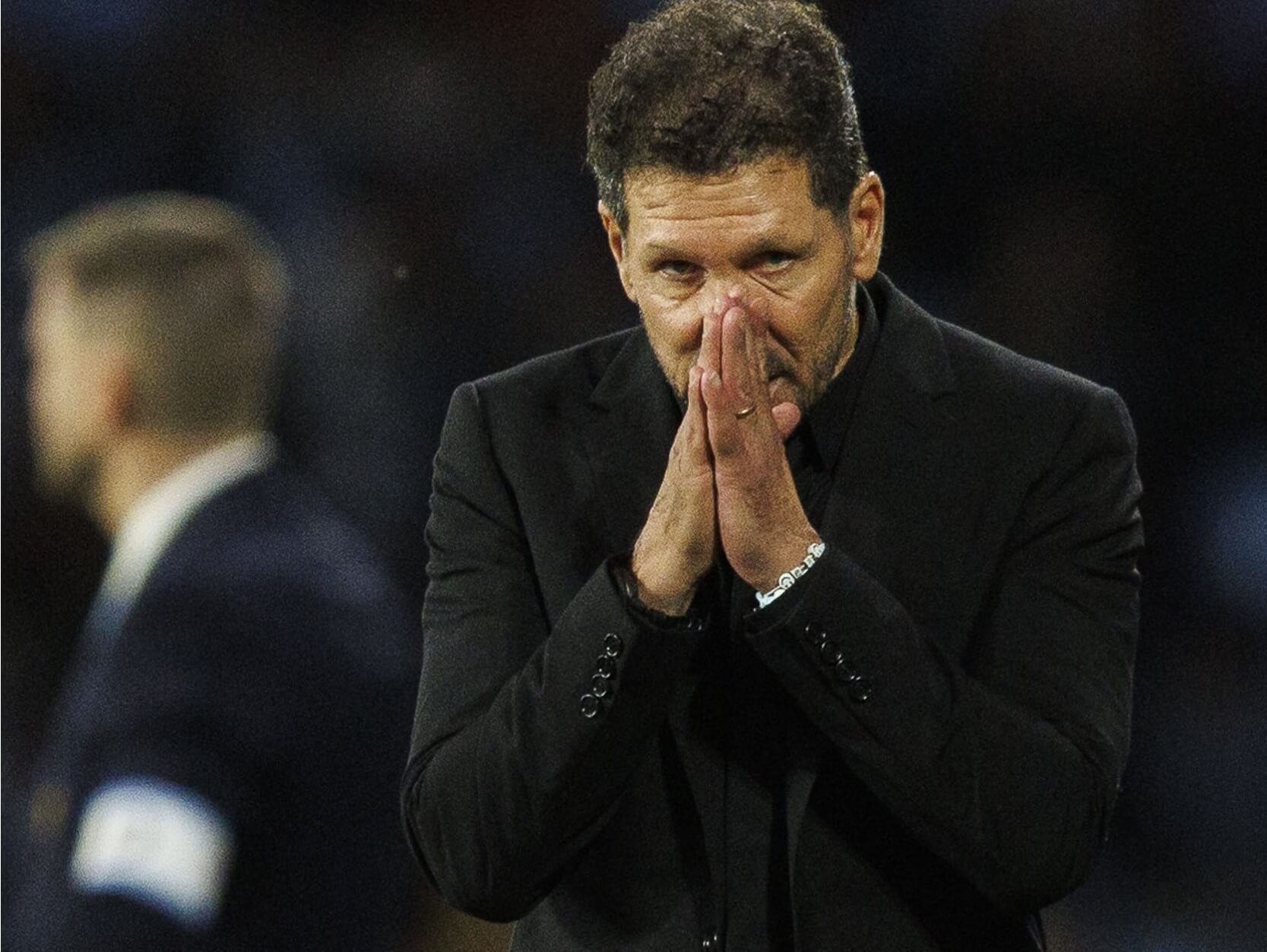 Diego Pablo Simeone, durante el Celta-Atlético.