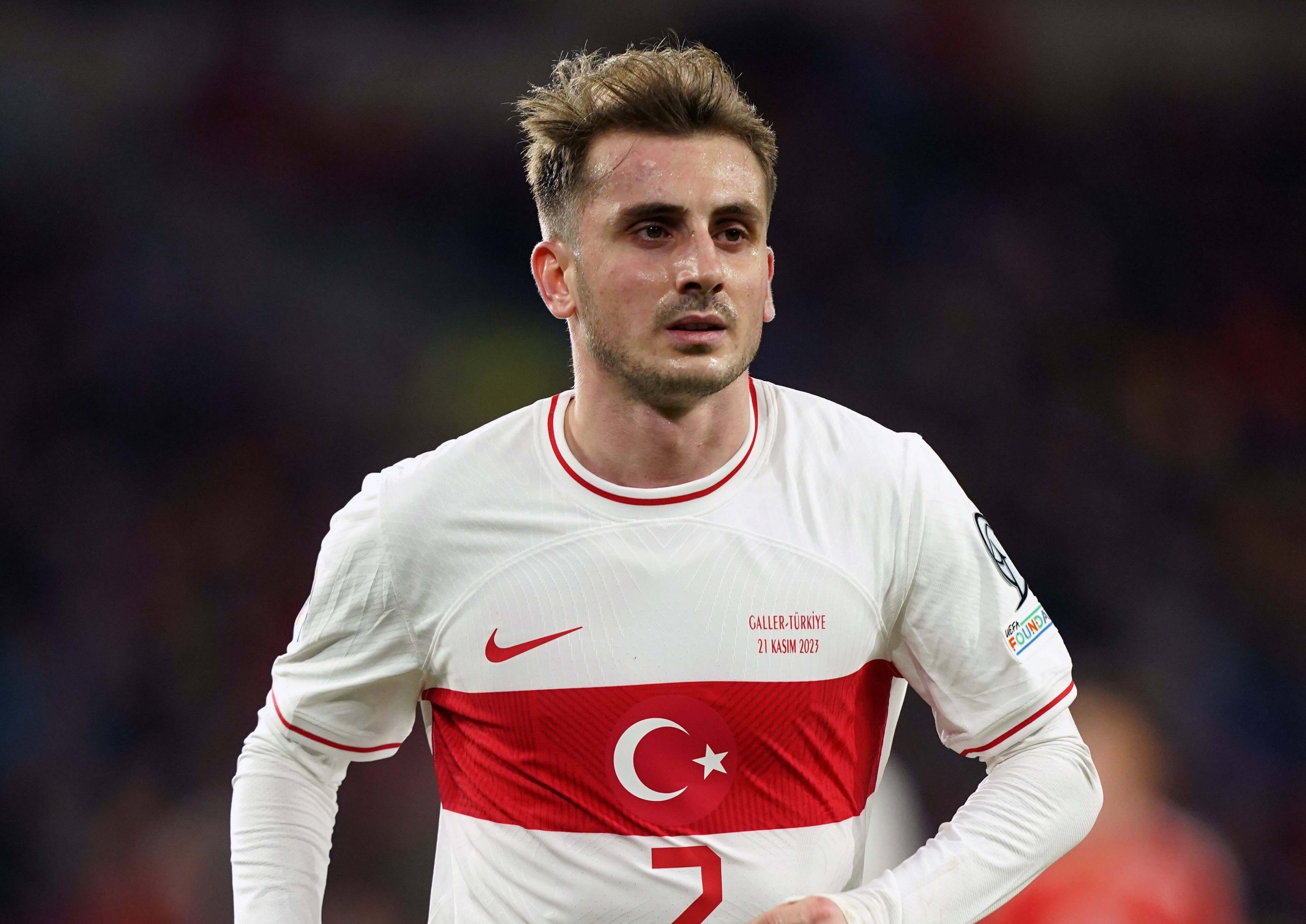 Kerem Aktürkoglu, con la selección de Turquía esta temporada (Foto: CordonPress).