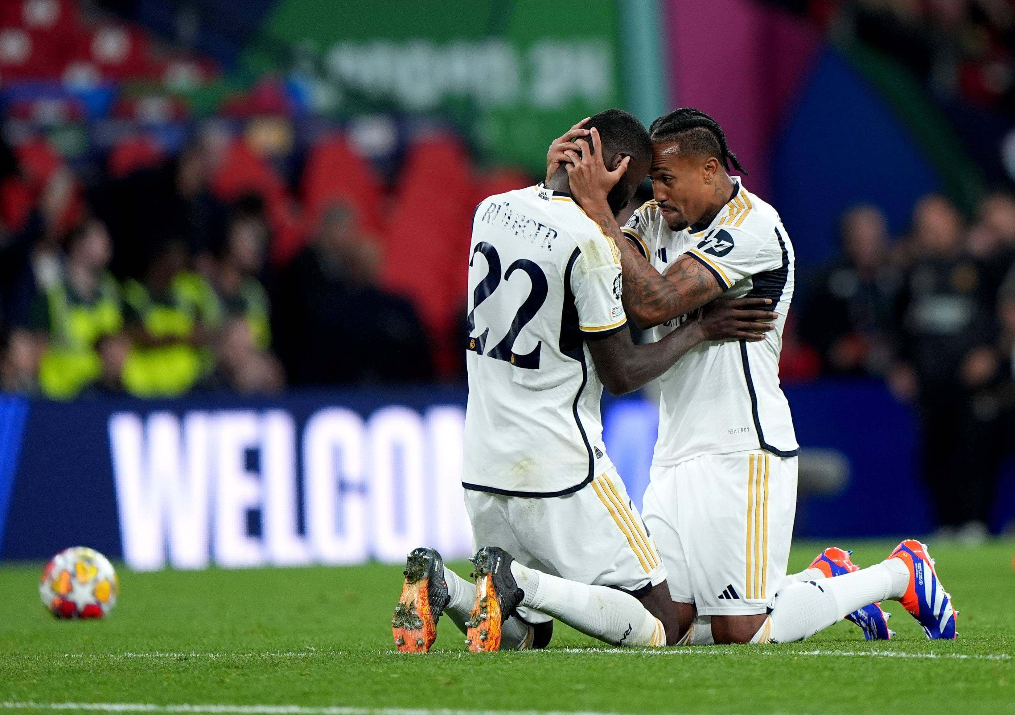  Rüdiger y Militao celebran la consecución de la Champions (Cordon Press)