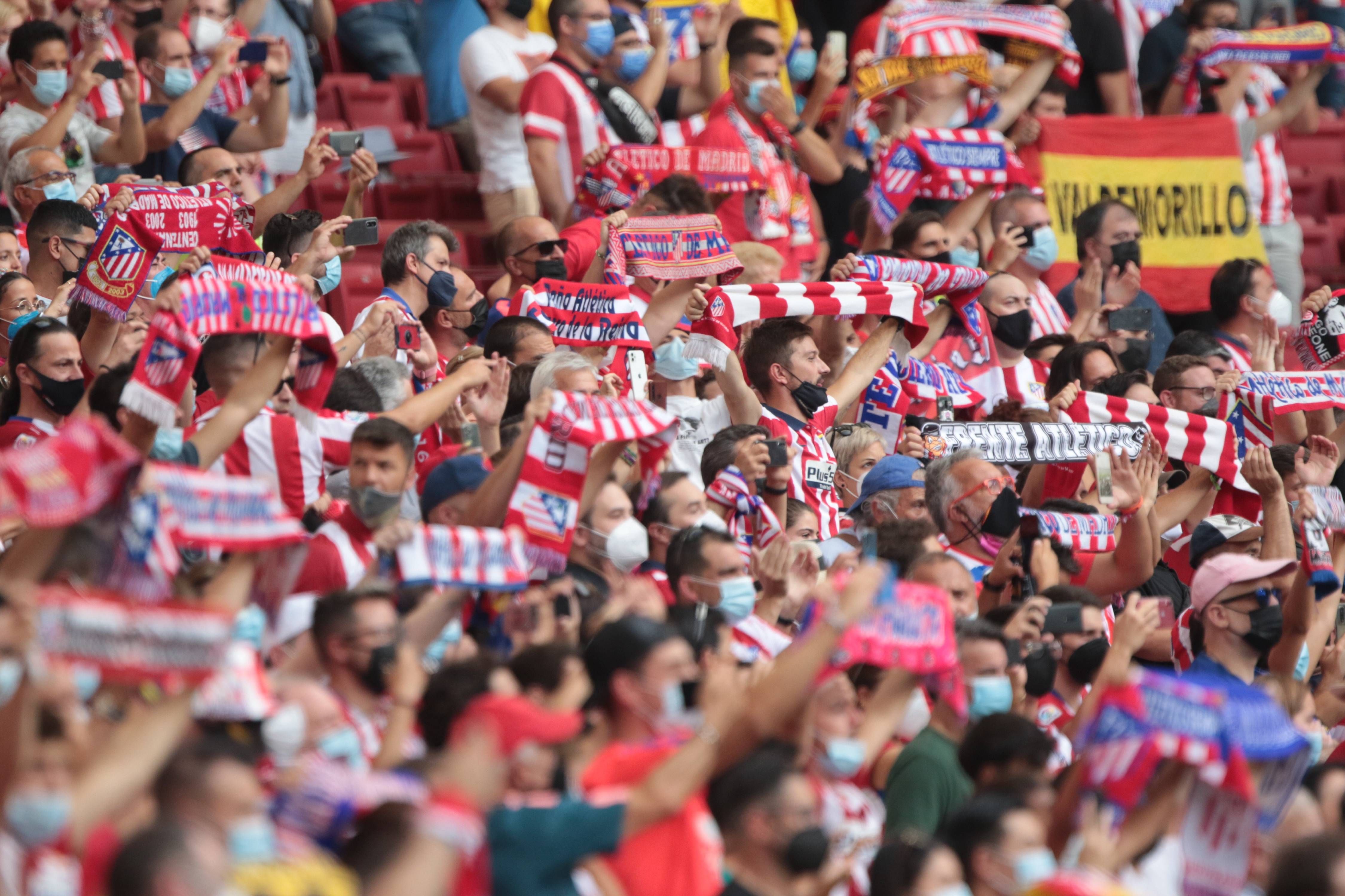Afición del Atlético de Madrid.