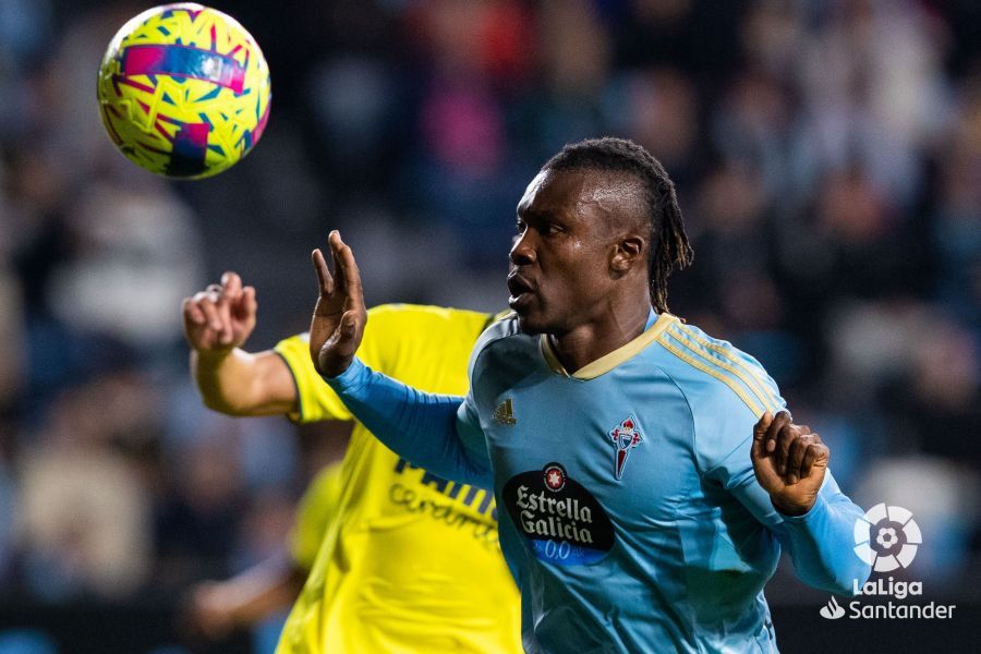 Aidoo, durante el Celta-Villarreal de hace dos temporadas.