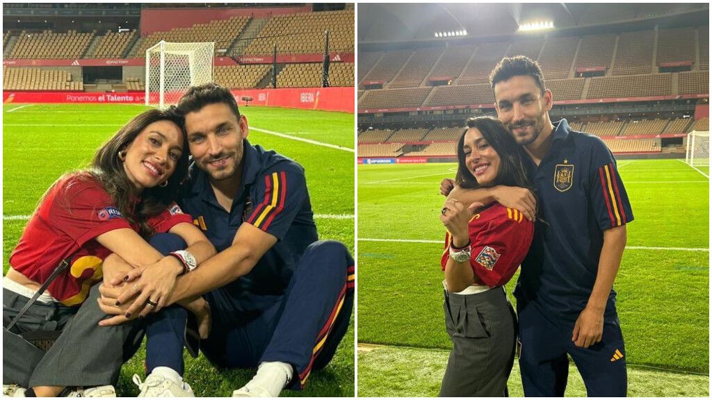  Alejandra Moral y Jesús Navas, posando juntos (@alejandramoralsoyo)