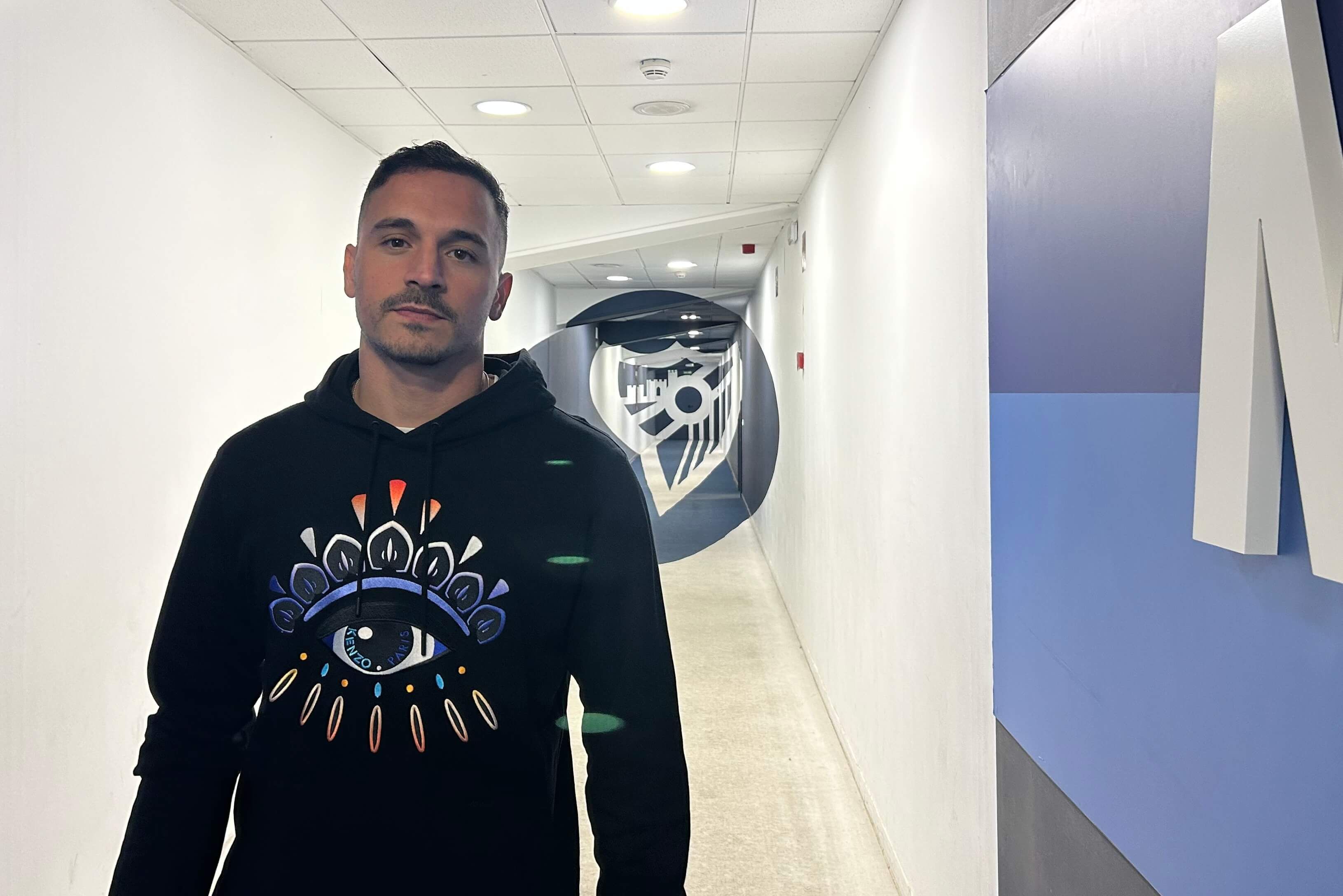  Alfonso Herrero, en las entrañas de La Rosaleda.