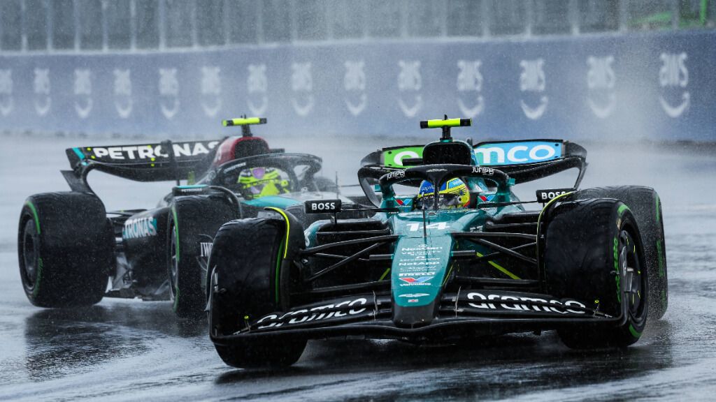 Fernando Alonso y Lewis Hamilton, en el Gran Premio de Canadá.