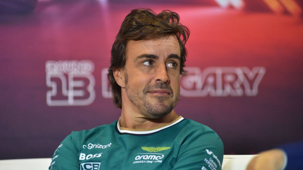 Fernando Alonso, en el Gran Premio de Hungría.