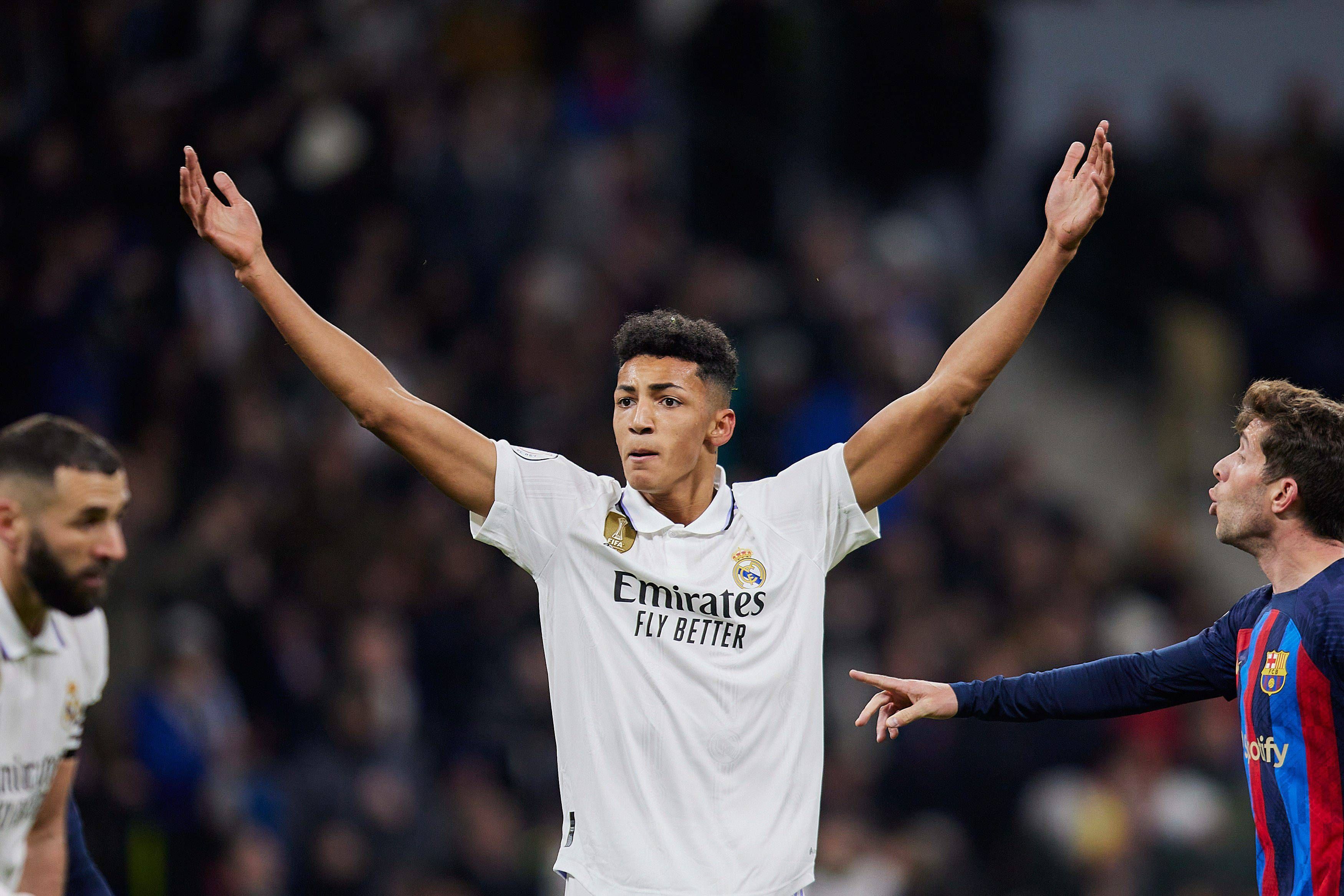 Álvaro Rodríguez, durante el Real Madrid-Barcelona.