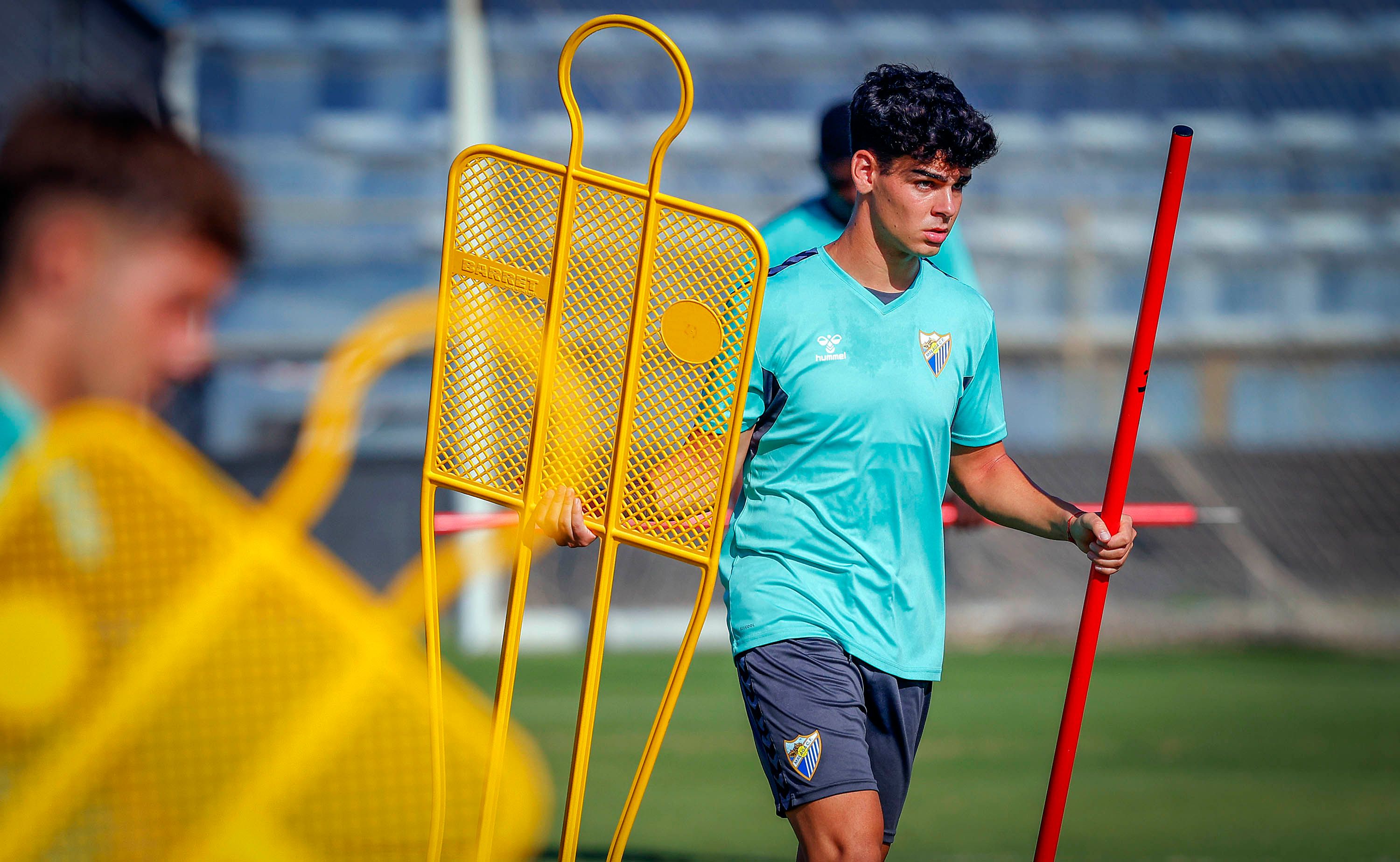 Andrés Caro, en un entrenamiento de pretemporada.