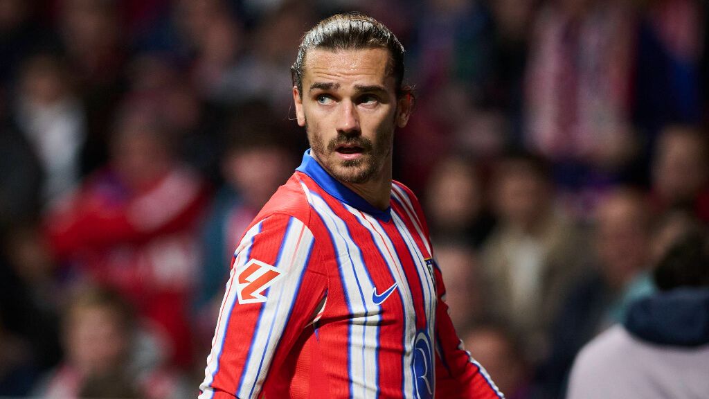  Antoine Griezmann fue uno de los más aclamados en el entrenamiento del Atlético de Madrid (Cordon Press)