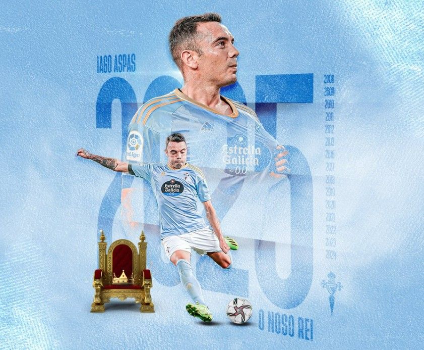  Aspas renueva con el Celta hasta 2025.