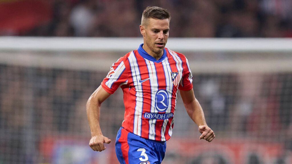 César Azpilicueta durante un partido del Atlético de Madrid (Fuente: Cordon Press)