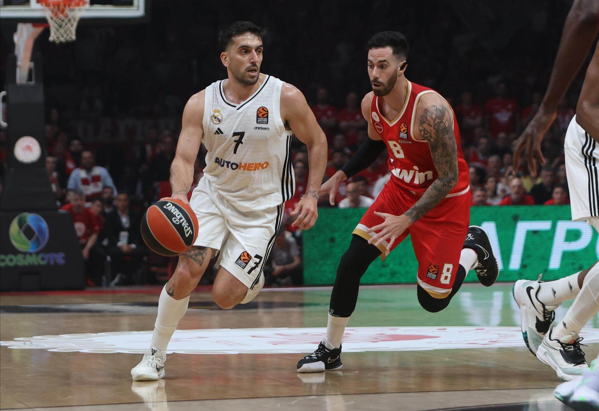 Facundo Campazzo contra el Olympiacos (EFE)