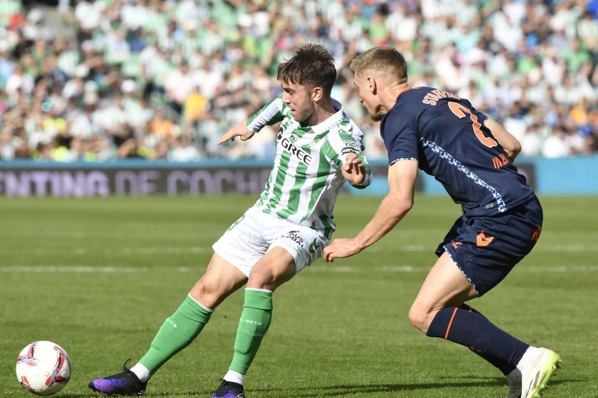 Iker Losada, en el Betis-Celta.