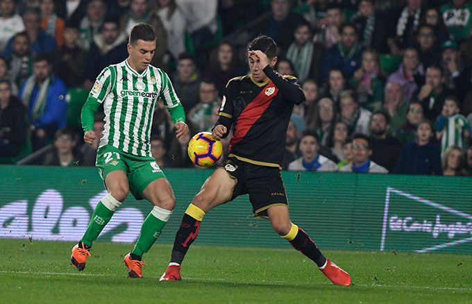  Lo Celso, en un partido contra el Rayo