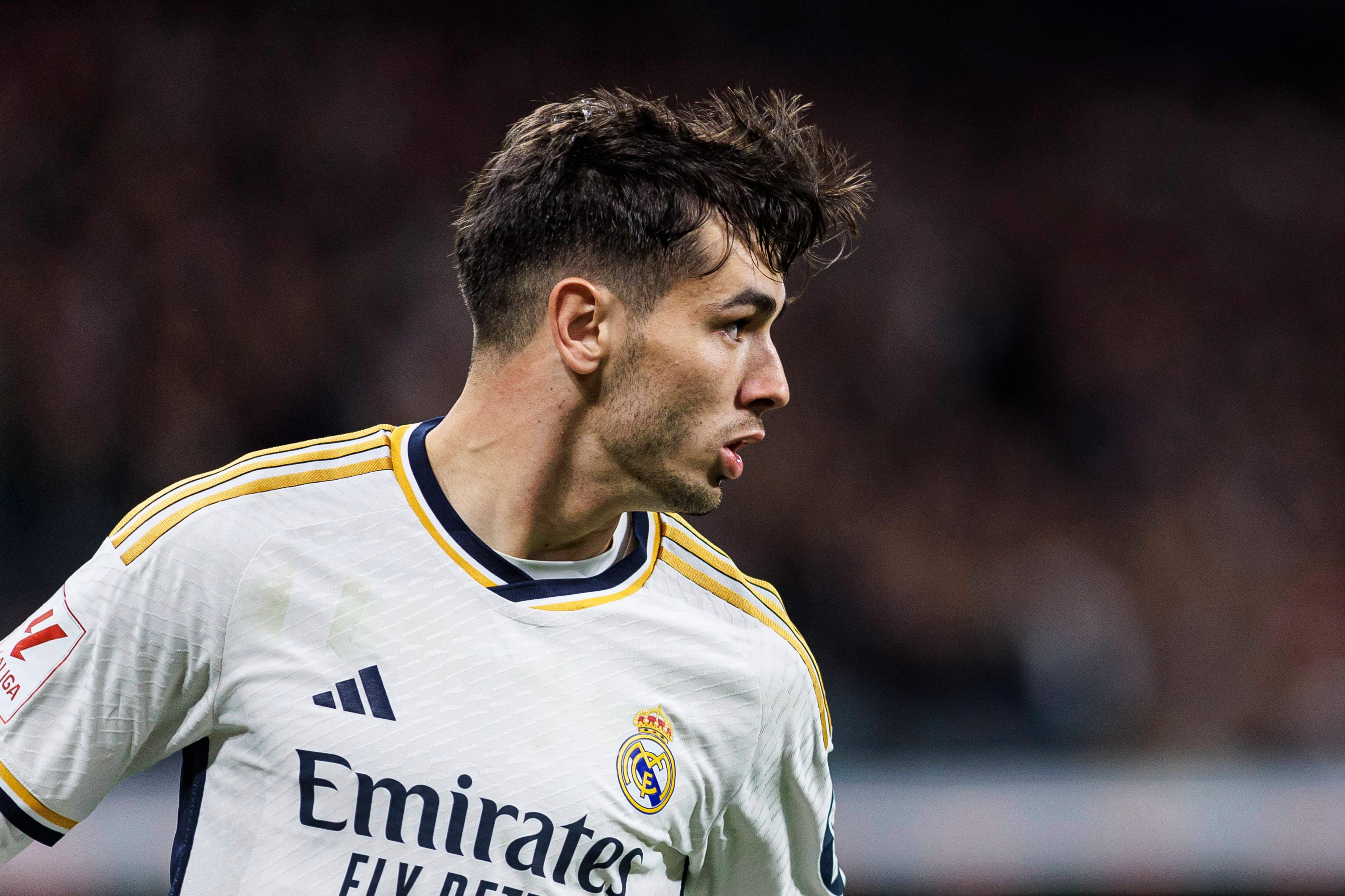  Brahim Díaz, en un partido con el Real Madrid.