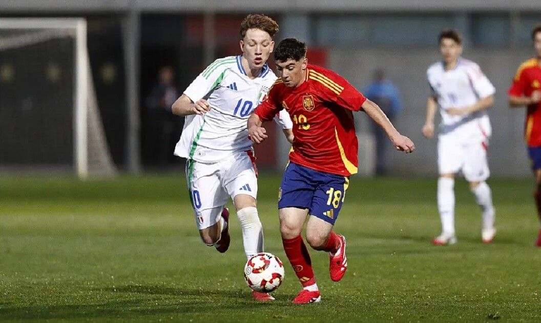  Bruno Luque, con la selección española sub 15.