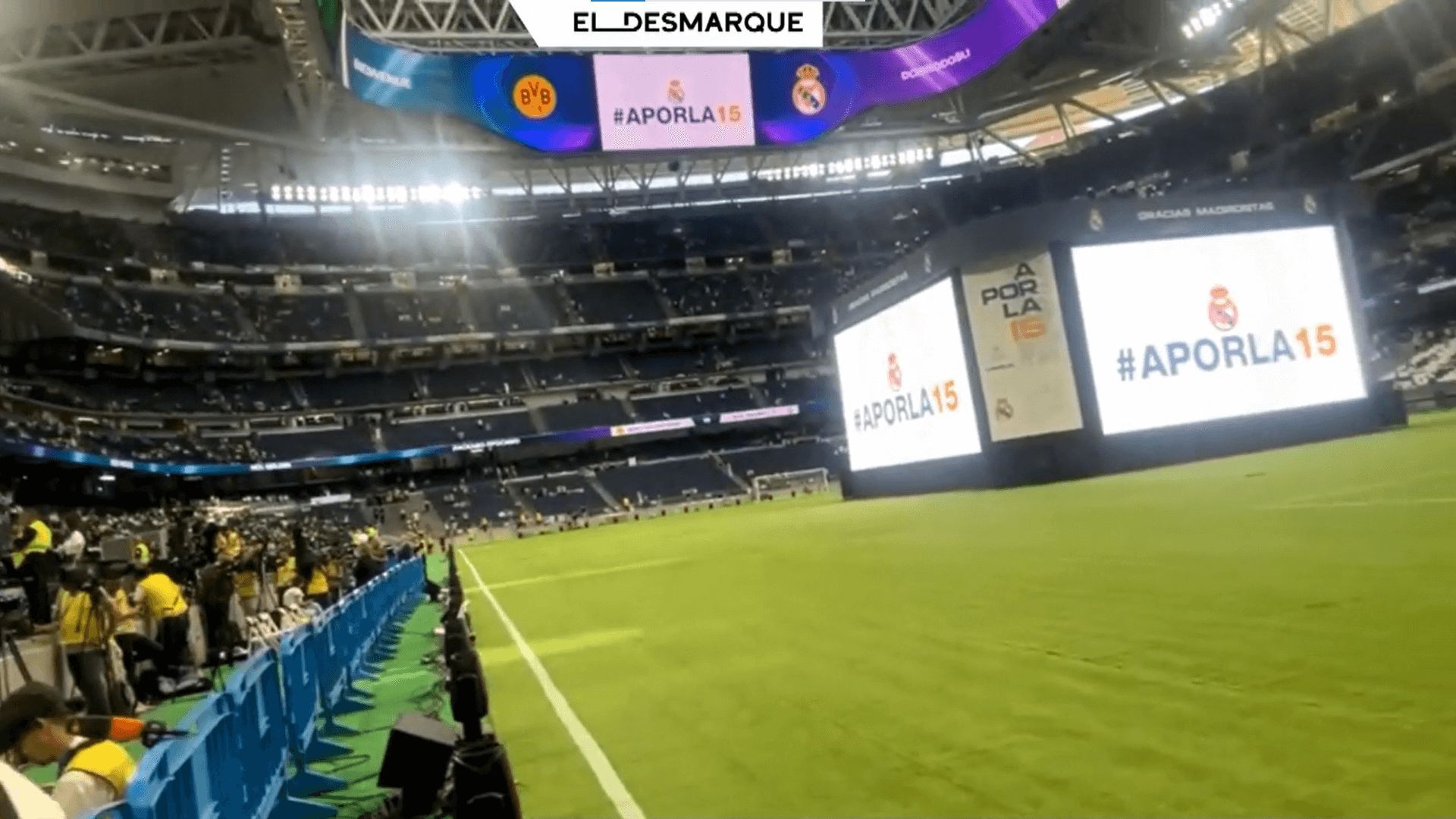  Interior del Santiago Bernabéu para la final de la Champions