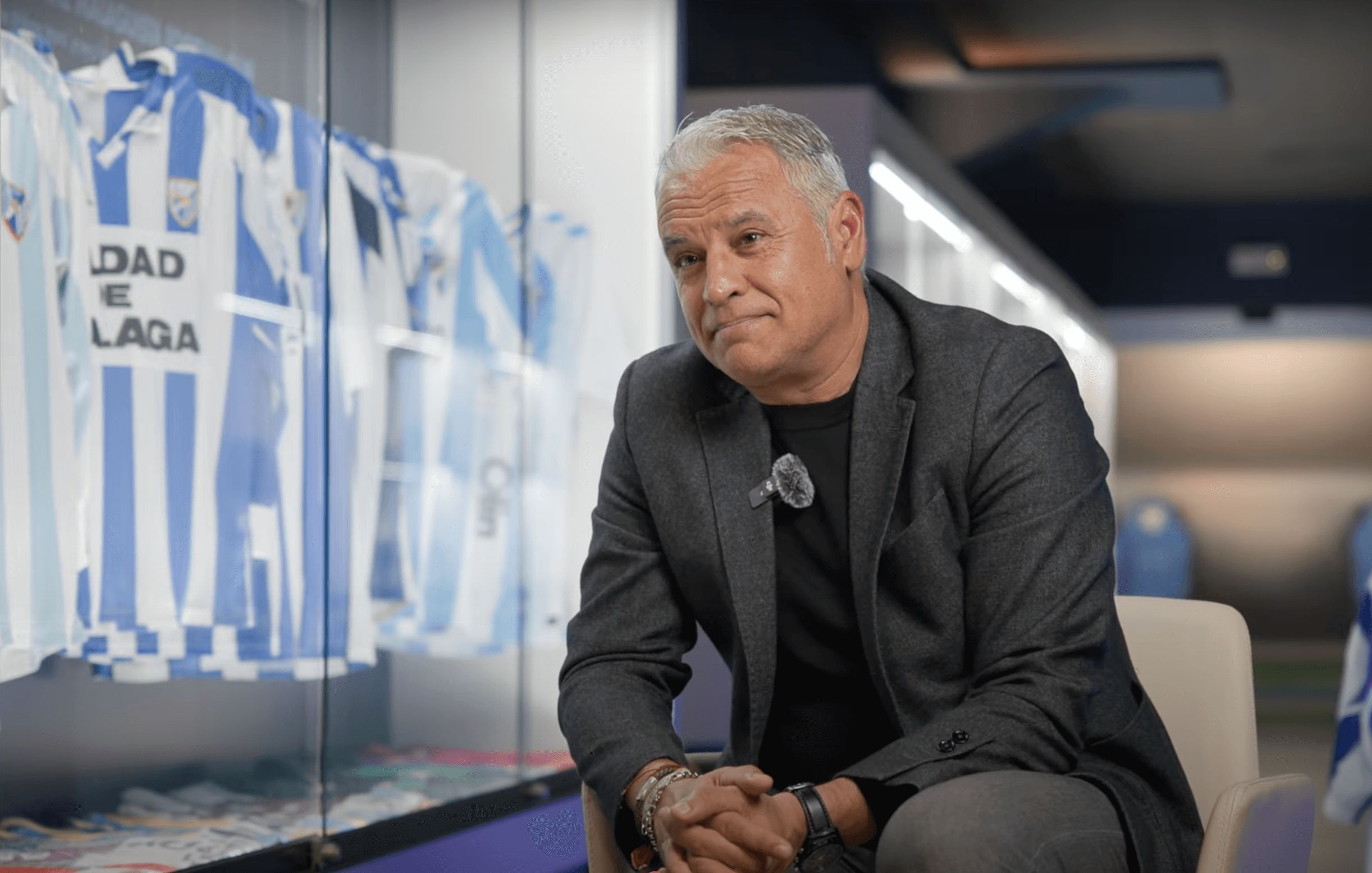 Pellicer, en el vídeo que ha preparado el Málaga sobre su figura en el club. (Foto: MCF)