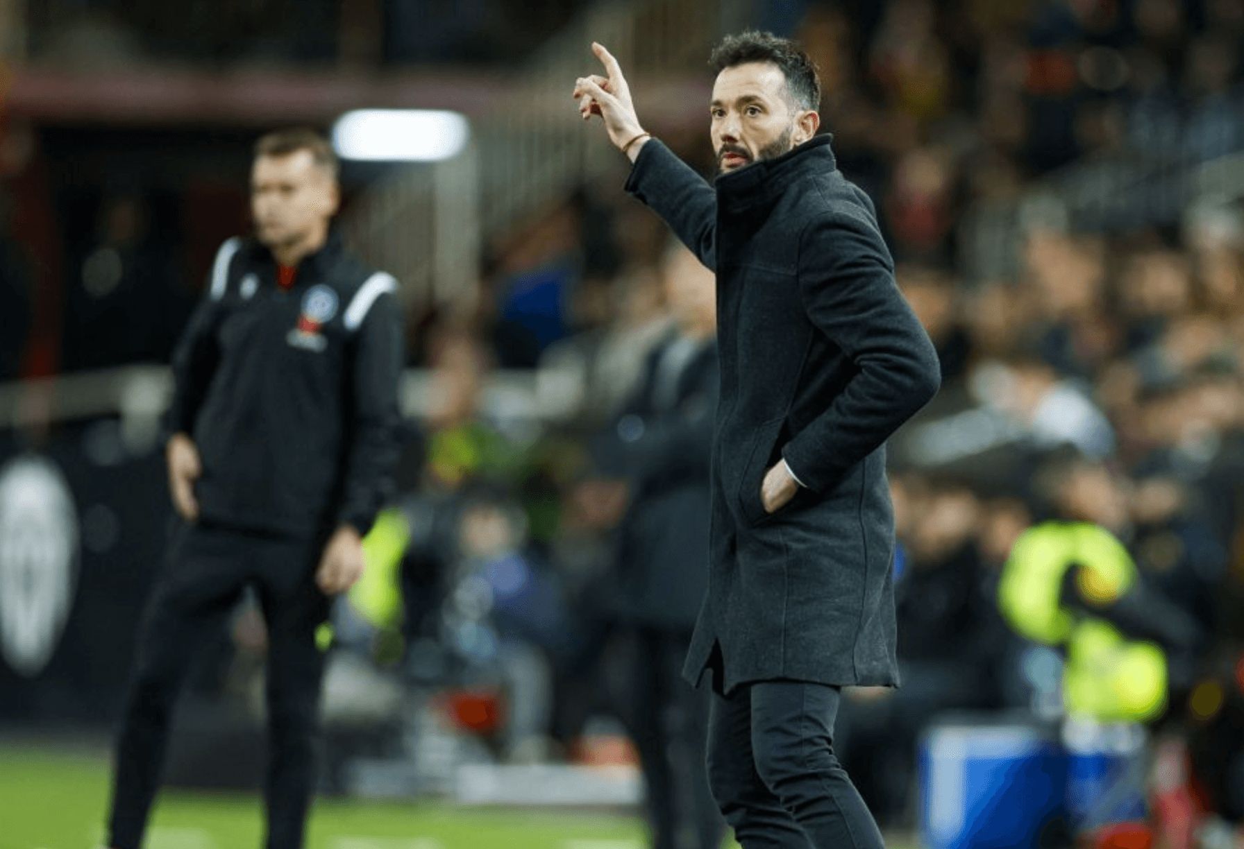 Carlos Corberán, ante la Real Sociedad.