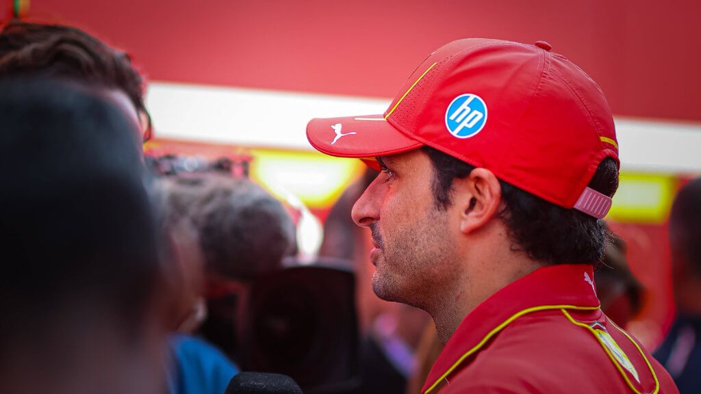 Carlos Sainz, en el GP de Hungría.