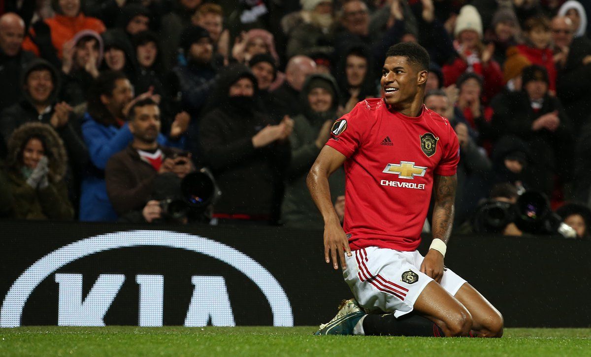  Celebración de Rashford.