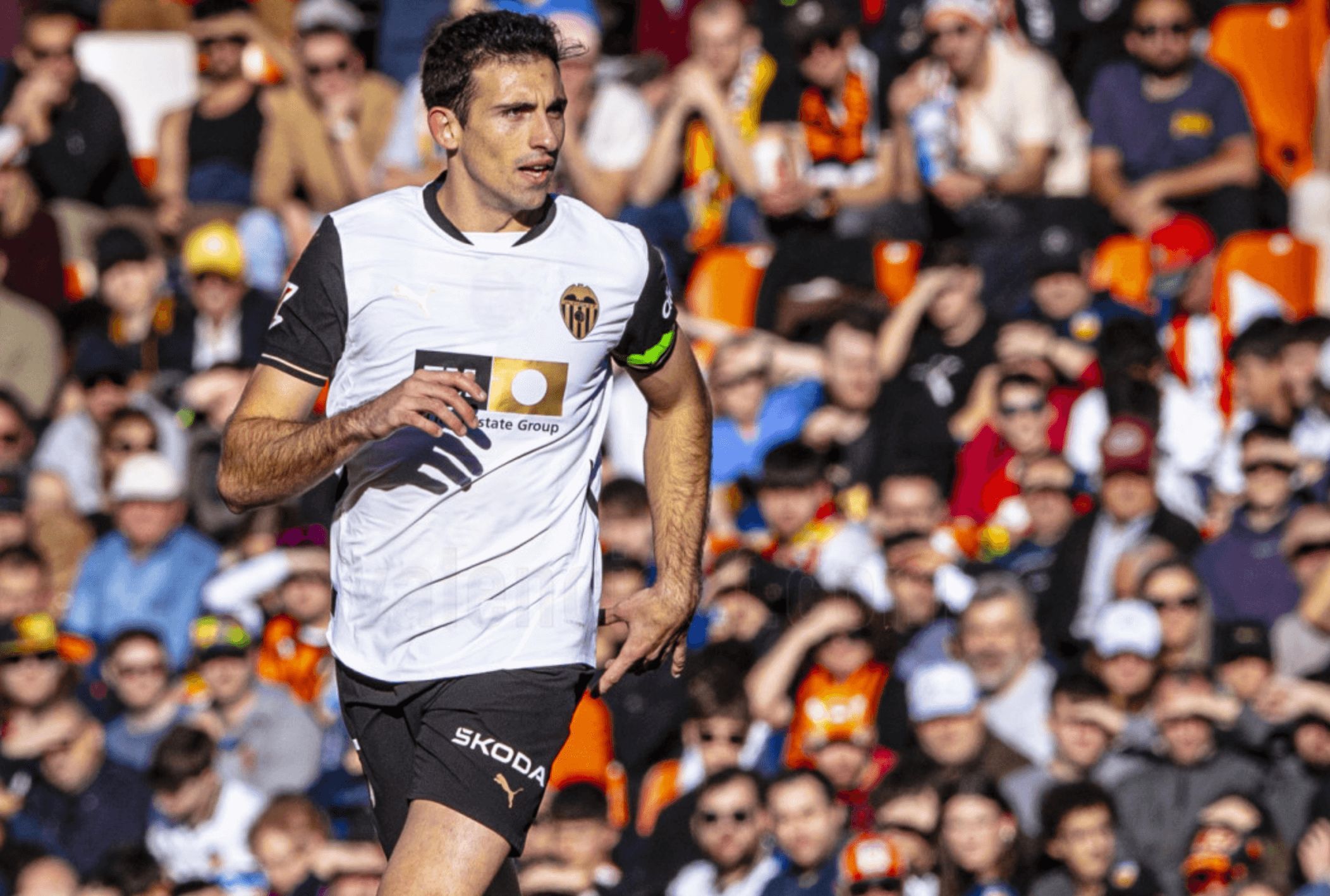 César Tárrega, ante el Celta de Vigo.