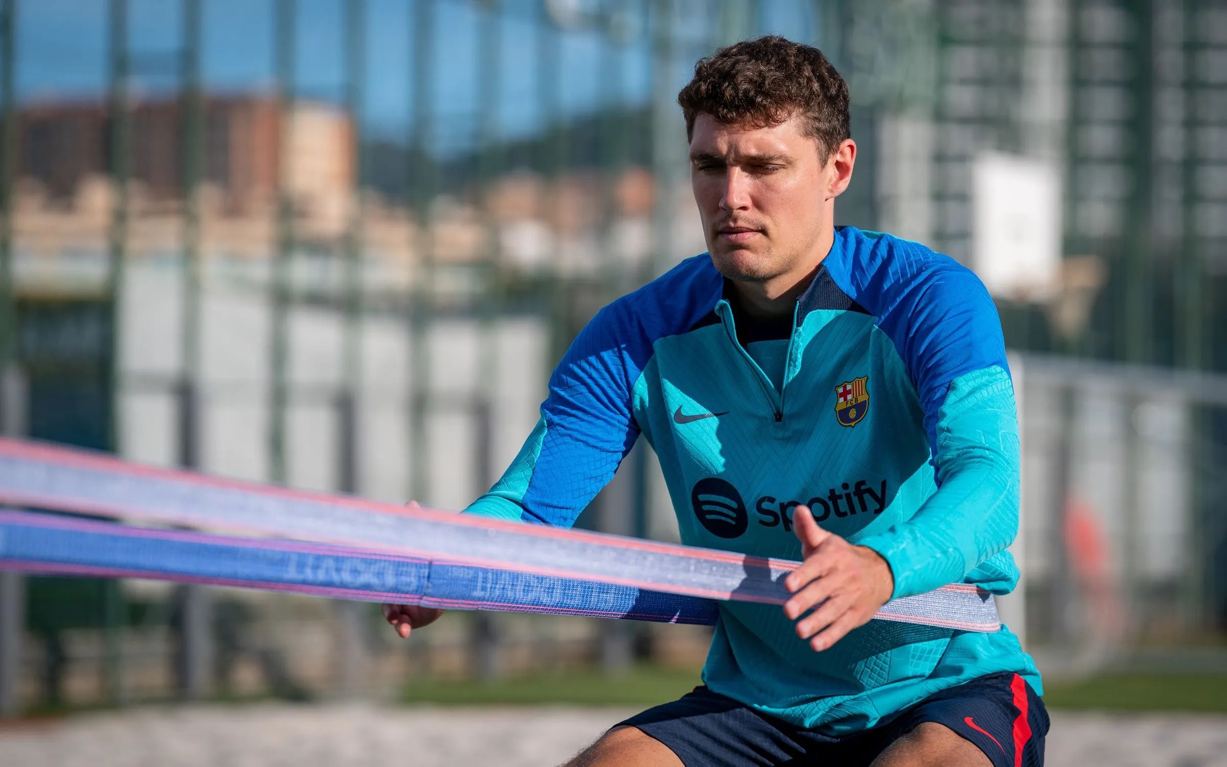 Andreas Chrisenten, en una sesión del Barcelona.