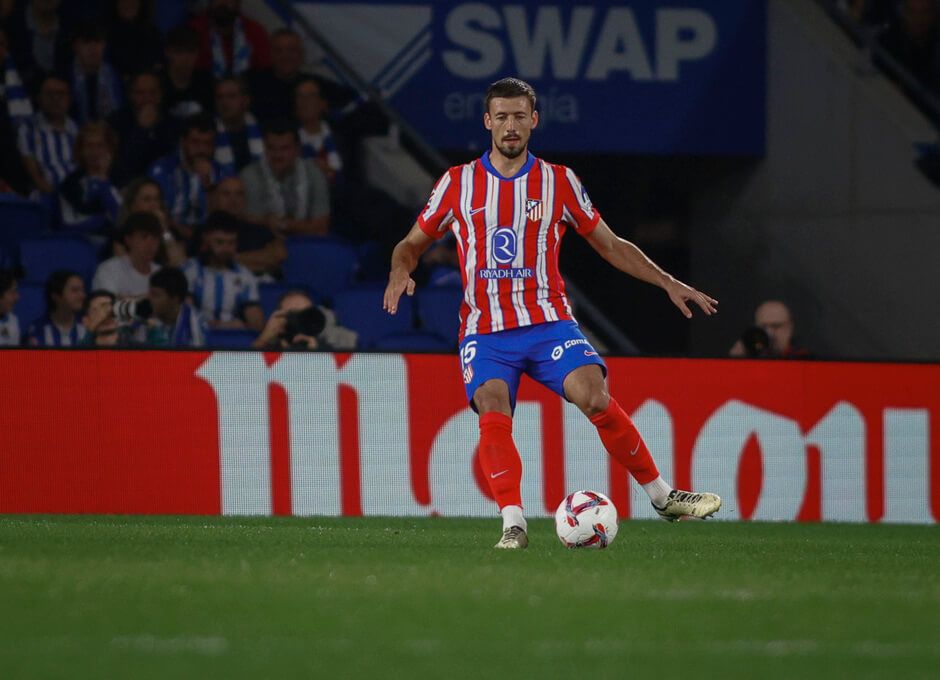  Clément Lenglet, durante el Real Sociedad-Atlético.