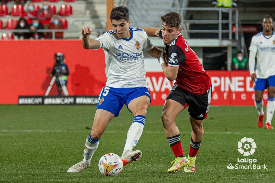 Clemente, durante el Mirandés-Real Zaragoza.