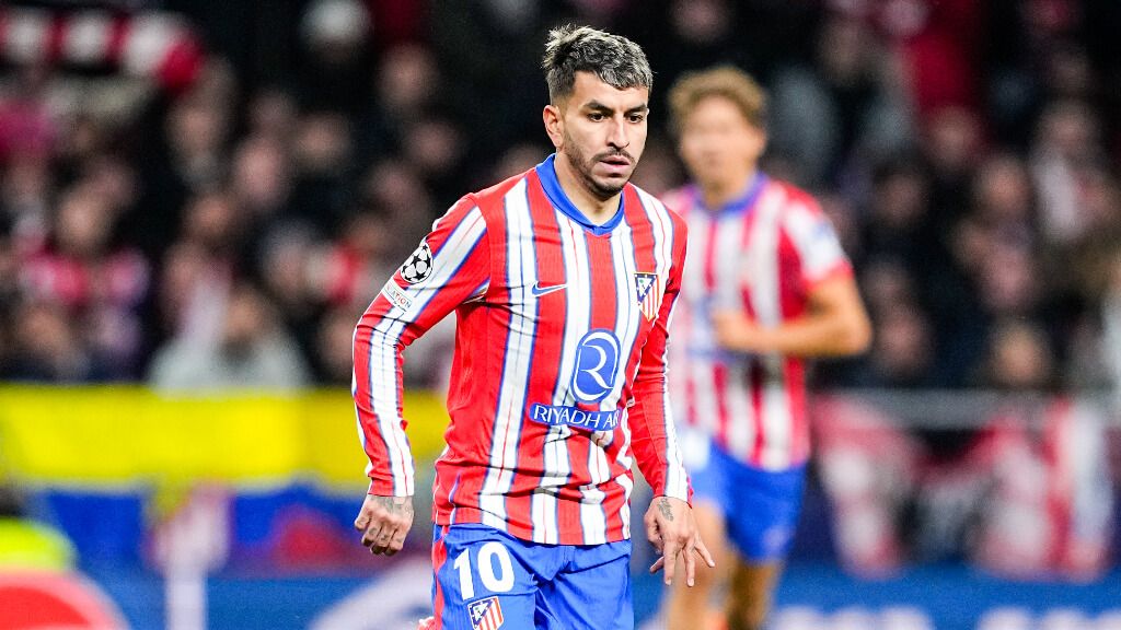  Ángel Correa durante el partido ante el Leverkusen (Fuente: Europa Press)