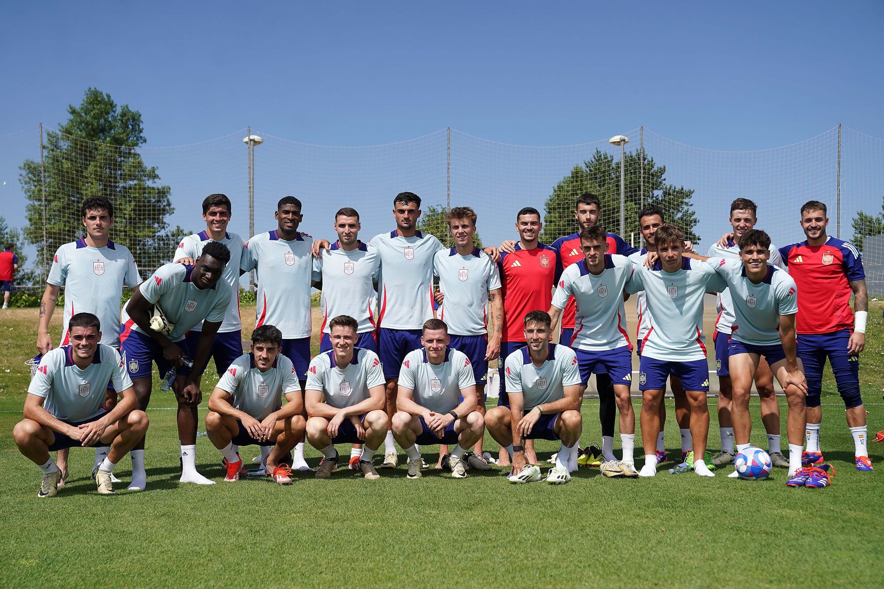  Cristhian Mosquera y Diego López, con la Selección Española.