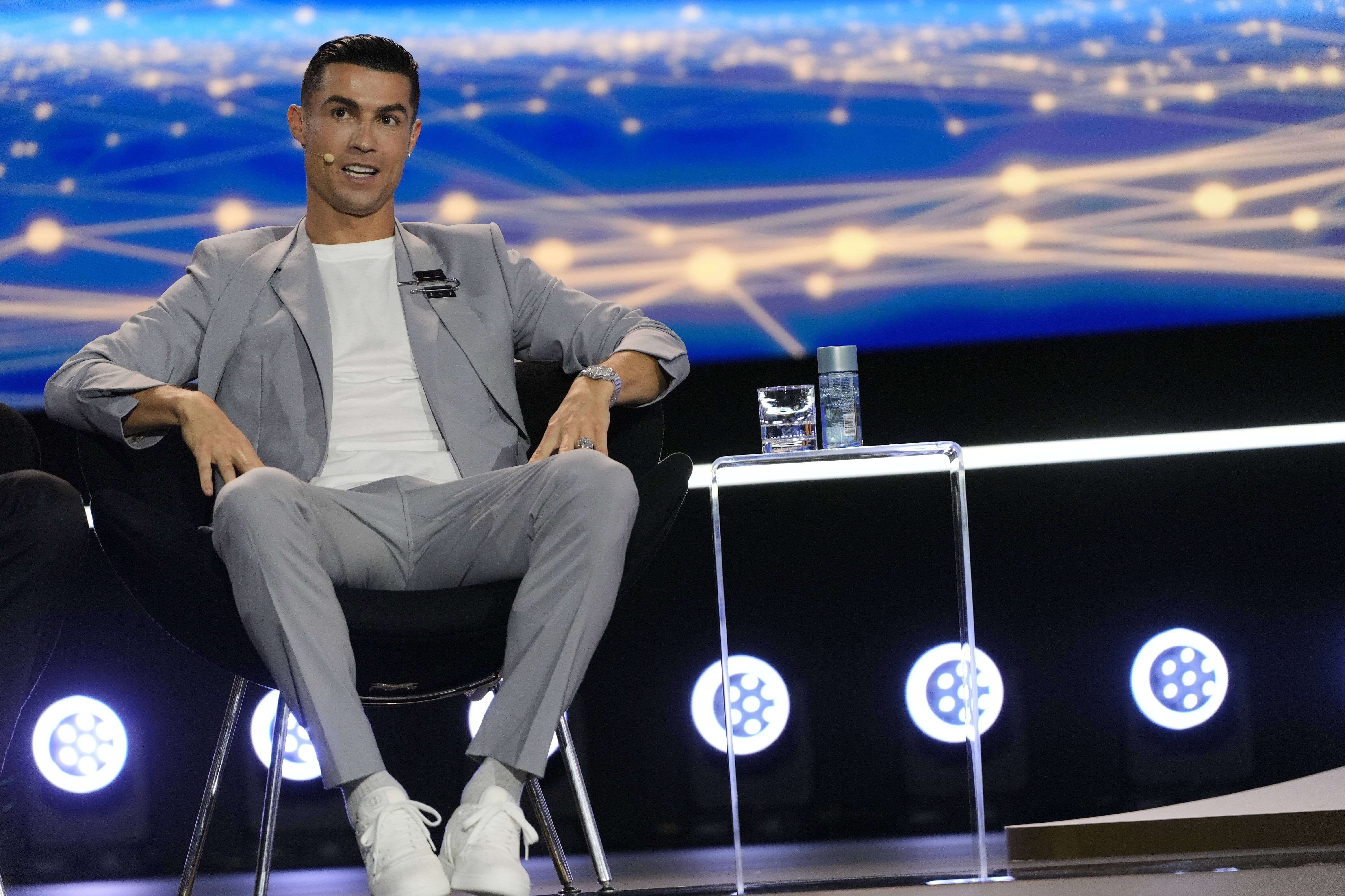 Cristiano Ronaldo, en los Globe Soccer Awards.