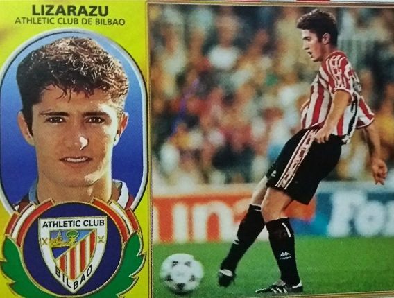  Cromo del lateral Bixente Lizarazu en su etapa como jugador del Athletic Club.