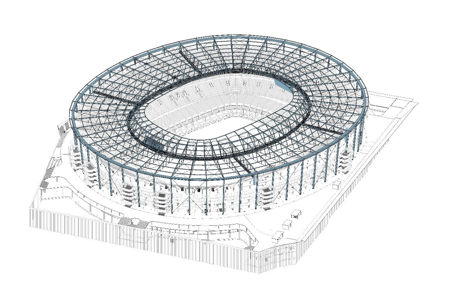 Cubierta del Nou Mestalla